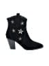 Anna Sui Stars Black Ankle Boots Size 8 1/2 - photo 1