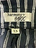 Harmony + Havoc 100% Cotton Stripes Silver Casual Pants Size 13 - photo 7