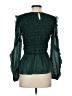 by the River 100% Polyester Green Long Sleeve Blouse Size S - photo 2