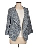 Roz & Ali 100% Polyester Chevron-herringbone Blue Blazer Size L - photo 1