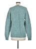 Express Solid Teal Pullover Sweater Size M - photo 2