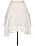 Unbranded 100% Polyester Solid White Ivory Casual Skirt Size L - photo 2