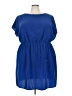 ASOS Curve 100% Polyester Solid Blue Casual Dress Size 22 - photo 1