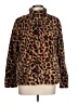 Katydid Collection 100% Polyester Animal Print Brown Faux Fur Jacket Size L - photo 1