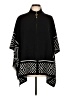 Anne Klein 100% Acrylic Black Poncho Size L - photo 1