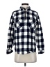 J.Crew Checkered-gingham Blue Long Sleeve Button-Down Shirt Size XS - photo 1