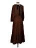 Scoop Animal Print Brown Casual Dress Size S - photo 2