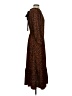Scoop Animal Print Brown Casual Dress Size S - photo 4