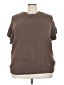 Stylus 100% Nylon Brown Short Sleeve Turtleneck Size 3X - photo 1