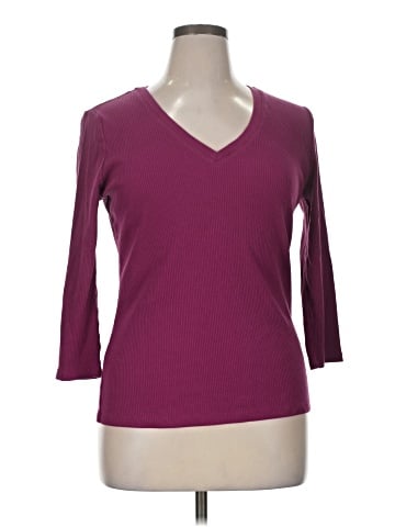 New York & Company 3/4 Sleeve T-Shirt (view 1)