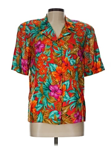 Leslie Fay Short Sleeve Blouse (view 1)