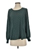 Ann Taylor LOFT 100% Polyester Green Long Sleeve Blouse Size S - photo 1