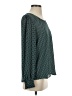 Ann Taylor LOFT 100% Polyester Green Long Sleeve Blouse Size S - photo 4