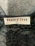 Peace + Love 100% Polyester Black Short Sleeve Top Size Med - Lg - photo 3