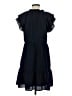 Joy Joy 100% Polyester Solid Blue Casual Dress Size S - photo 2