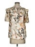 Entro 100% Polyester Gold Short Sleeve Blouse Size S - photo 1