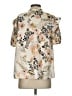 Entro 100% Polyester Gold Short Sleeve Blouse Size S - photo 2
