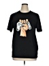 Shein 100% Polyester Black Short Sleeve T-Shirt Size XL - photo 1