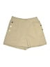 Ellen Tracy Solid Gold Khaki Shorts Size S - photo 1