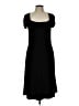Essentials by ABS Solid Black Casual Dress Size L - photo 1
