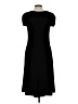 Essentials by ABS Solid Black Casual Dress Size L - photo 2