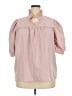 Unbranded 100% Polyester Pink 3/4 Sleeve Blouse Size XXL - photo 1