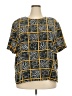 ERENA woman 100% Polyester Yellow Short Sleeve Blouse Size 22 - photo 1