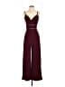 Trixxi Solid Burgundy Jumpsuit Size S - photo 1