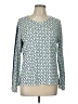 San Soleil Blue Long Sleeve Blouse Size L - photo 1