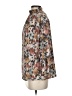 2 Hearts 100% Polyester Floral Brown 3/4 Sleeve Blouse Size S - photo 5