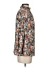 2 Hearts 100% Polyester Floral Brown 3/4 Sleeve Blouse Size S - photo 4