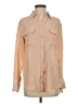 Equipment Color Block Tan Long Sleeve Blouse Size S - photo 1