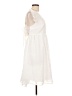 Shein 100% Polyester Chevron-herringbone Ivory Casual Dress Size 12 - photo 4