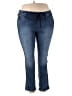 Torrid Color Block Blue Jeans Size (2) - photo 1