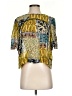 Weston 100% Rayon Yellow Short Sleeve Blouse Size XS - photo 1