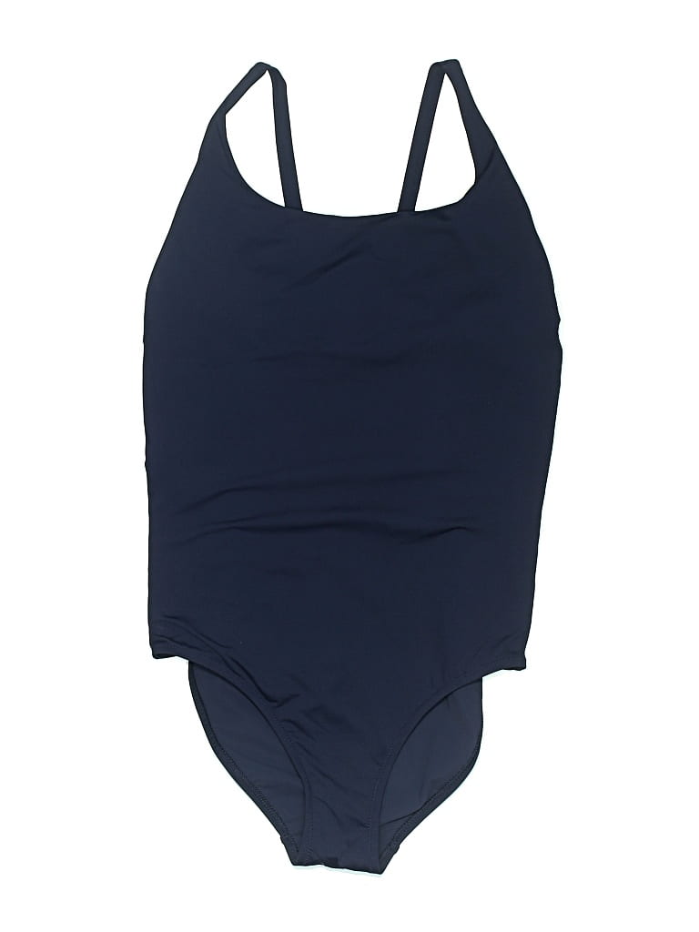 Pre-owned Athleta One Piece Swimsuit In Blue
