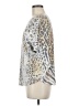 Sioni Animal Print Silver Pullover Sweater Size M - photo 5