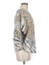 Sioni Animal Print Silver Pullover Sweater Size M - photo 4