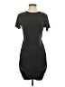 Express Solid Gray Casual Dress Size S - photo 1
