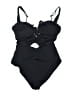 Soluna Solid Black One Piece Swimsuit Size L - photo 1