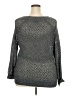 I.N. Studio Metallic Gray Pullover Sweater Size 2X - photo 2