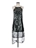 BCBGeneration Metallic Silver Cocktail Dress Size XS - photo 1