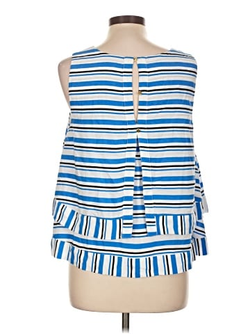 Kaari Blue Sleeveless Blouse (view 2)
