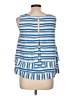 Kaari Blue 100% Rayon Blue Sleeveless Blouse Size L - photo 2