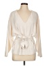 P.A.R.O.S.H. 100% Polyester Ivory Long Sleeve Blouse Size L (estimated) - photo 1