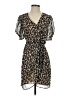Heartloom 100% Polyester Animal Print Brown Cocktail Dress Size XS - photo 1
