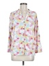 WallpapHER Print Pink Long Sleeve Blouse Size M - photo 1