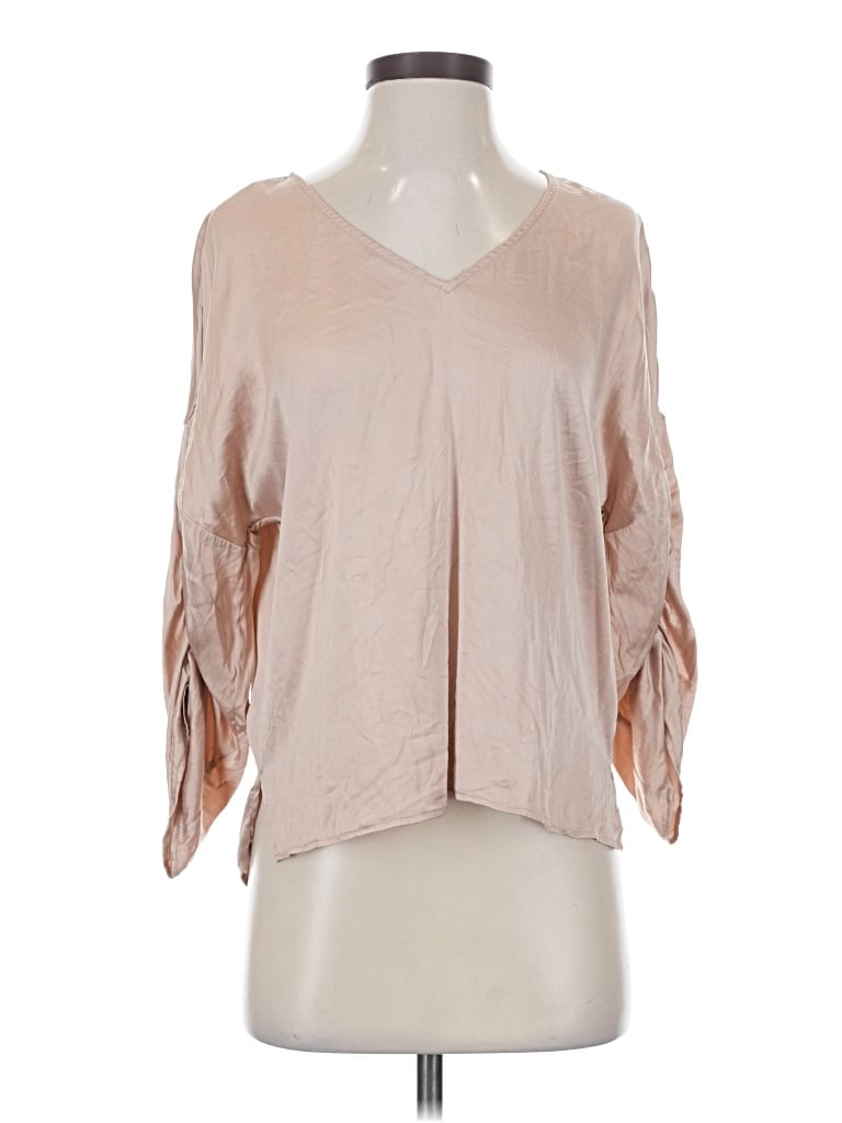 Pre-owned Skin 3/4 Sleeve Blouse In Pink