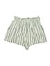 Hollister 100% Viscose Stripes Green Shorts Size S - photo 2