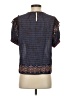 Caballero Blue Short Sleeve Blouse Size S - photo 2